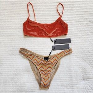 NWT Triangl bikini set, top and bottom, size S